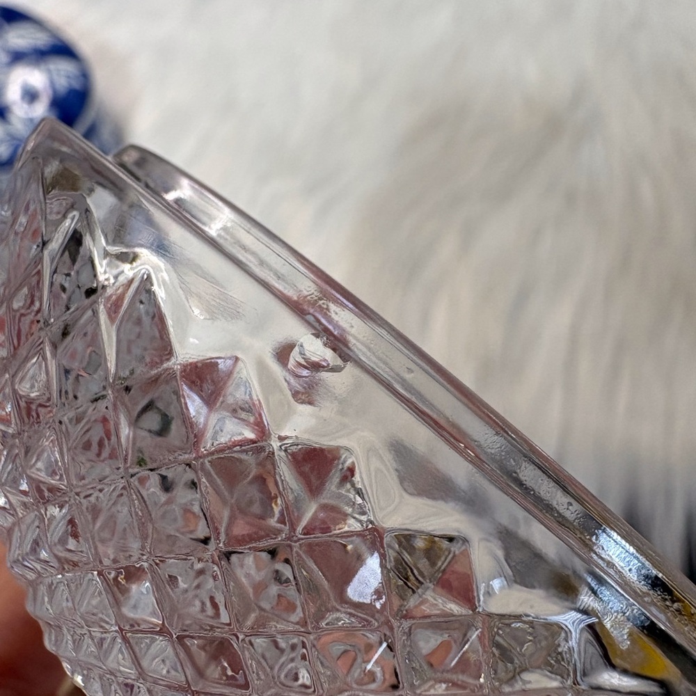 Avon Clear EGG  Glass Covered Trinket Dish - Picture 6 of 8